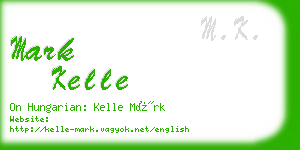 mark kelle business card